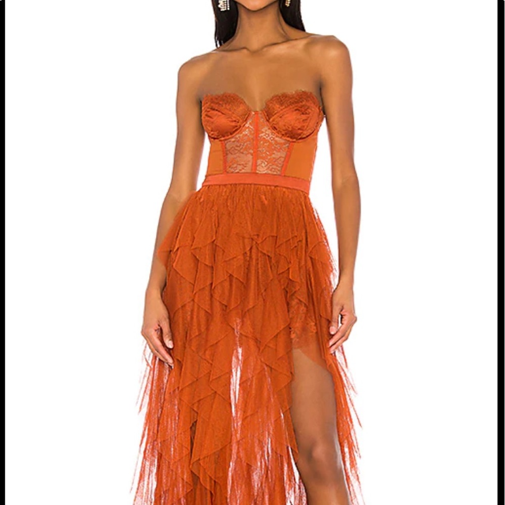 ISO FOR LOVE AND LEMONS X REVOLVE BUSTIER DRESS